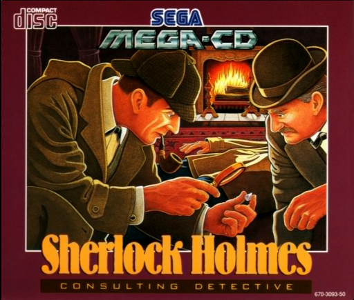Sherlock Holmes - Consulting Detective (Europe) Sega CD Game Cover